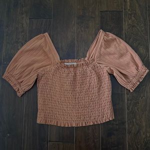 Free people smocked shirt